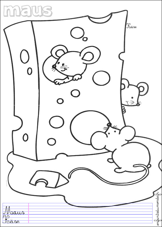 coloriage souris 1